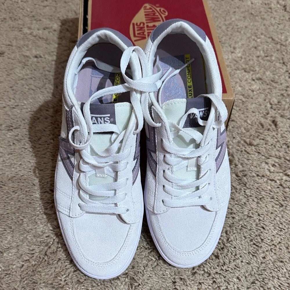 Vans Suede white/purple Casual Sneakers - Picture 3 of 5